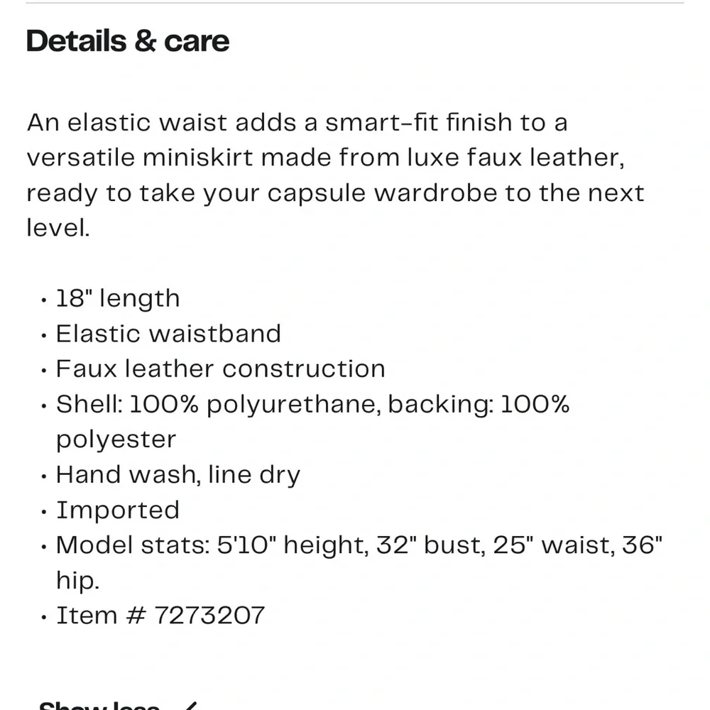 Max Studio Black Faux Leather Skirt L - Picture 8 of 8